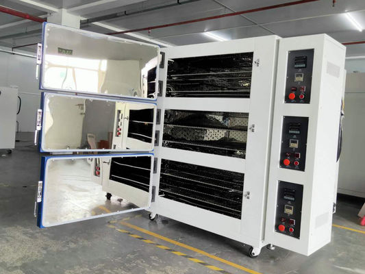 LIYI 3 Chamber Gabungan Oven Pengeringan Listrik Laboratorium Kontrol Terpisah Oven Udara Panas