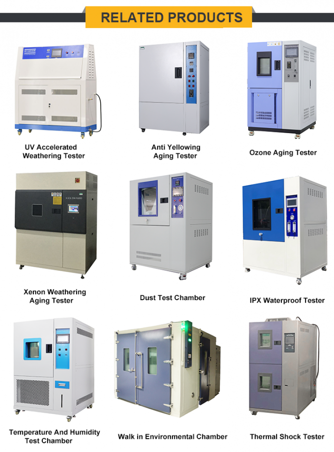Mesin Uji Penuaan UV Aging Chamber yang Dipercepat Kecepatan 10rpm 6