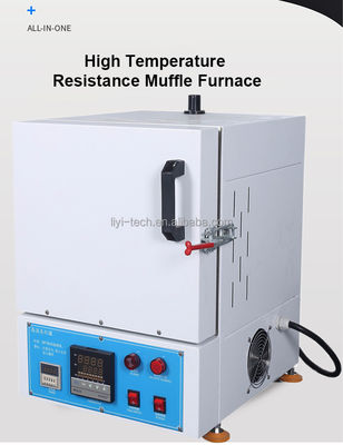 Suhu Tinggi Ashing Lab Electric Muffle Furnace Oven 1000C Gelar LIYI