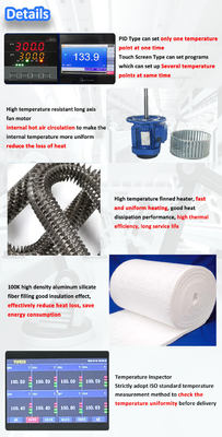 Oven pengeringan industri suhu tinggi 600°C untuk pengolahan bahan kimia